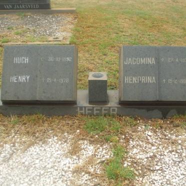 HEFER Hugh Henry 1892-1978 &amp; Jacomina Hendrina 1901-1984