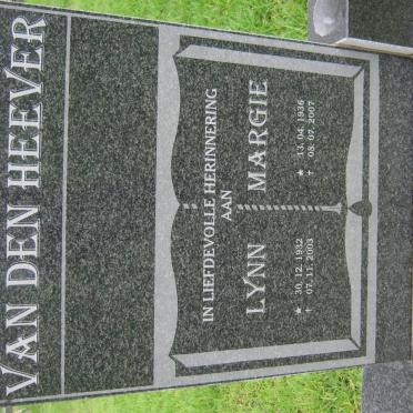 HEEVER Lynn, van den 1932-2003 &amp; Margie 1936-2007