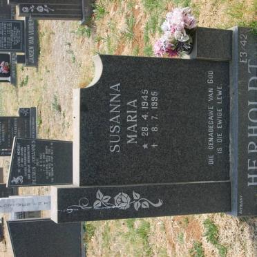 HERHOLDT Susanna Maria 1945-1995