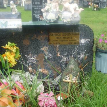 HEATHCOTE Gage Francis 1947-2000 &amp; Elizabeth Johanna 1952-2004