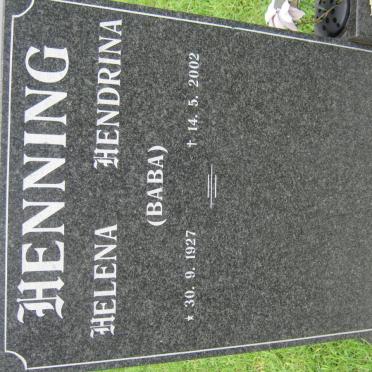 HENNING Helena Hendrina 1927-2002