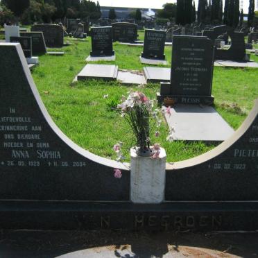 HEERDEN Pieter Willem, van 1923-1990 &amp; Anna Sophia 1929-2004