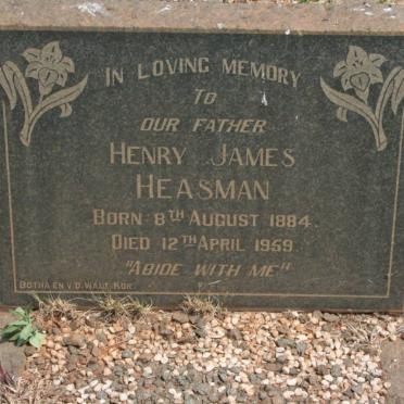 HEASMAN Henry James 1884-1959