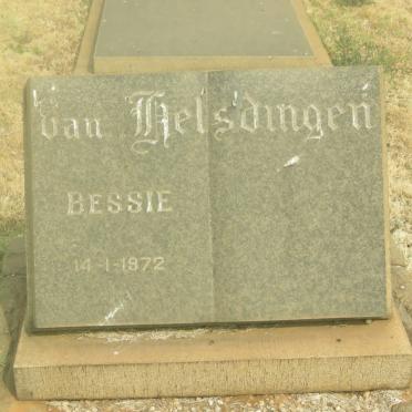 HELSDINGEN Bessie, van -1972
