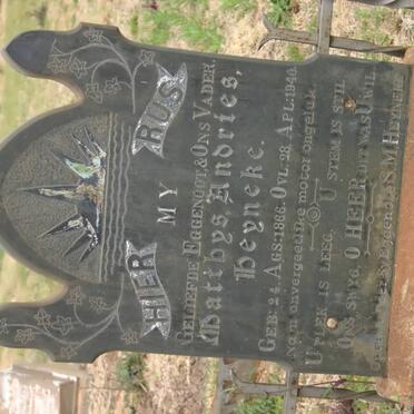 HEYNEKE Matthys Andries 1866-1940