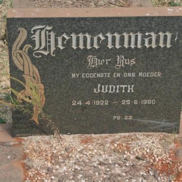 HEMENMAN Judith 1822-1960