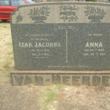 HEERDEN Izak Jacobus, van 1878-1950 &amp; Anna 1883-1969