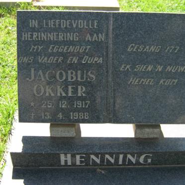HENNING Jacobus Okker 1917-1988