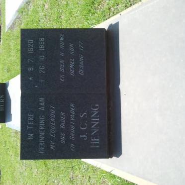 HENNING J.C.S. 1920-1986