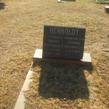 HERHOLDT Gabriel Stephanus P. 1912-1988 &amp; Johanna Petronella 1920-