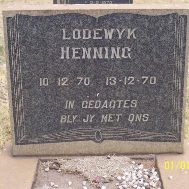 HENNING Lodewyk 1970-1970