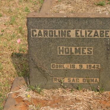 HOLMES Caroline Elizabeth -1942