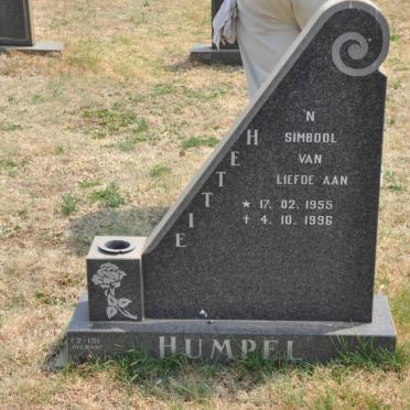 HUMPEL Hettie 1955-1996