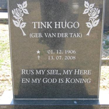 HUGO Tink nee VAN DER TAK 1906-1908