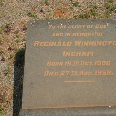 INGRAM Reginald Winnington 1906-1958
