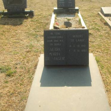 JAGER Alida Maria, de nee DE LANGE 1901-1992
