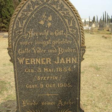 JAHN Werner 1854-1905