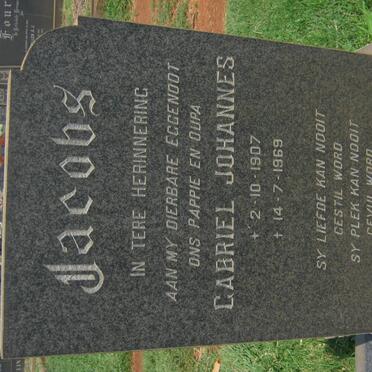 JACOBS Gabriel Johannes 1907-1969