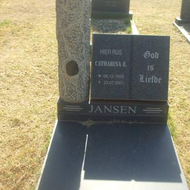 JANSEN Catharina E. 1928-2001