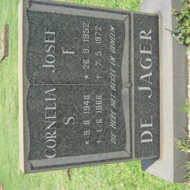 JAGER Josef F., de 1952-1972 &amp; Cornelia S. 1948-1966