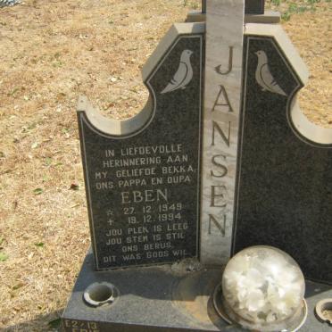 JANSEN Eben 1949-1994