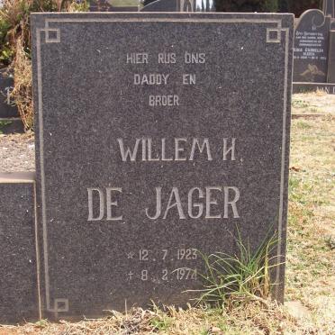 JAGER Willem H., de 1923-1974