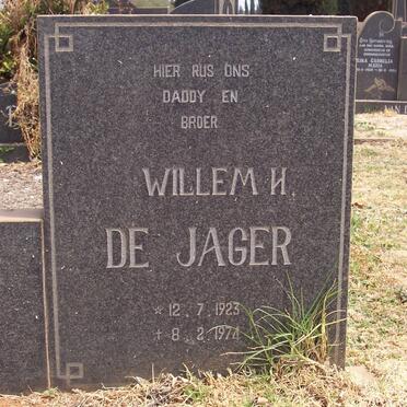 JAGER Willem H., de 1923-1974