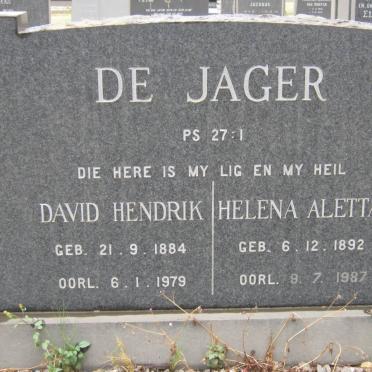 JAGER David Hendrik, de 1884-1979 &amp; Helena Aletta 1892-1987