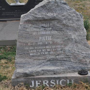 JERSICH Pietie 1949-2003