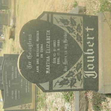 JOUBERT Martha Elizabeth 1892-1986