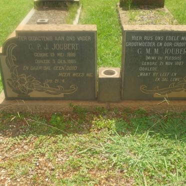 JOUBERT G.P.J. 1888-1965 &amp; G.M.M. DU PLESSIS 1887-