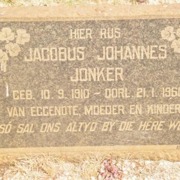 JONKER Jacobus Johannes 1910-1960