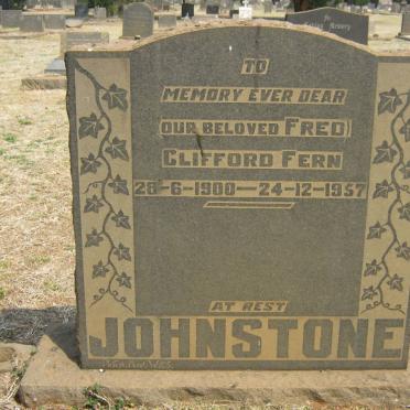 JOHNSTONE Clifford Fern 1900-1957