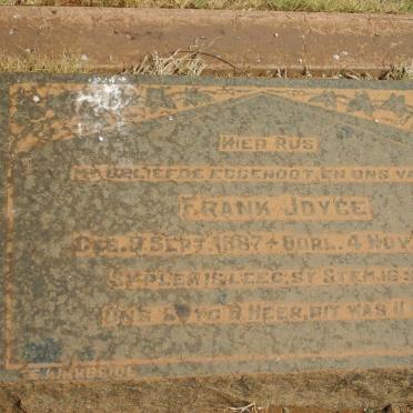 JOYCE Frank 1887-1933