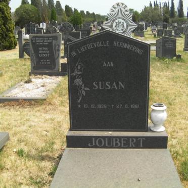 JOUBERT Susan 1928-1991