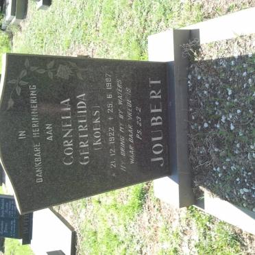 JOUBERT Cornelia Gertruida 1922-1987