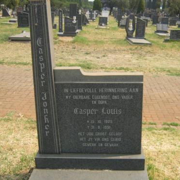 JONKER Casper Louis 1925-1991