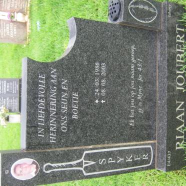 JOUBERT Riaan 1986-2003