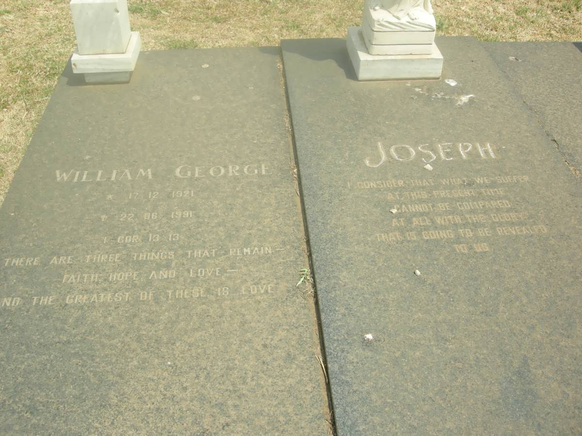 JOSEPH William George 1921-1991