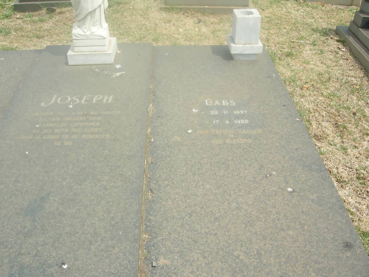 JOSEPH Babs 1927-1986