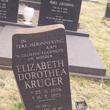 KRUGER Elizabeth Dorothea 1908-1973