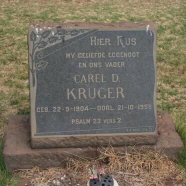 KRUGER Carel D. 1904-1958