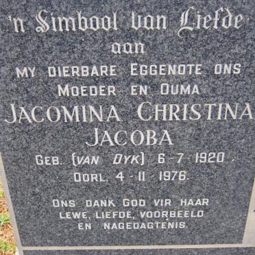 KRUGER Jacomina Christina Jacoba nee VAN DYDK 1920-1976