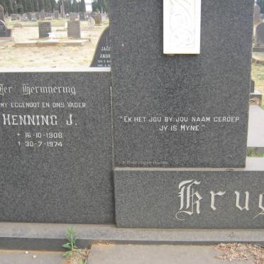 KRUGER Henning J. 1908-1974
