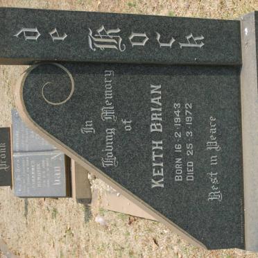 KOCK Keith Brian, de 1943-1972