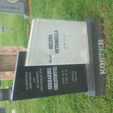 KOSTER Gerhardus Christoffel 1935-2005 &amp; Helena Petronella 1939-