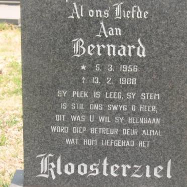 KLOOSTERZIEL Bernard 1956-1988
