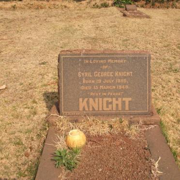 KNIGHT Cyril George 1889-1948