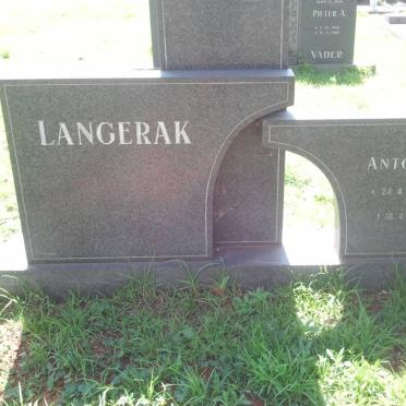 LANGERAK Anton 1969-1989