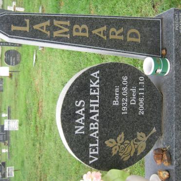 LAMBARD Naas Velebahleka 1932-2006